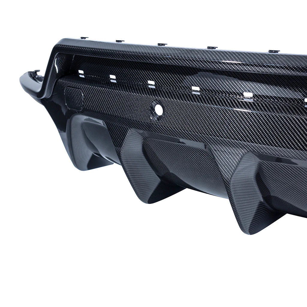 Lamborghini Urus Rear Diffuser Assembly in Visual carbon Fibre