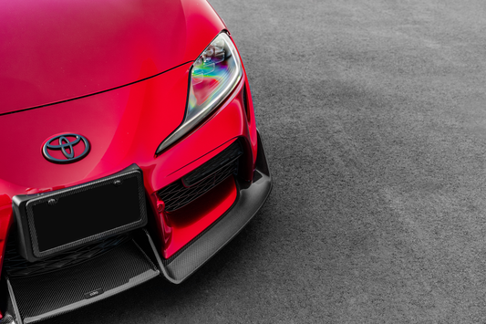 Toyota A90 GR Supra Front Lip Close up