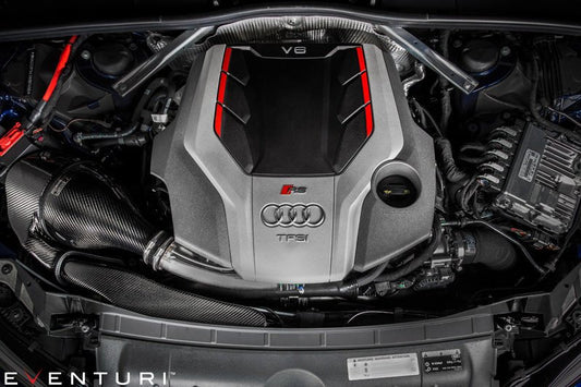 Audi B9 RS RS4 Black Carbon intake with secondary duct