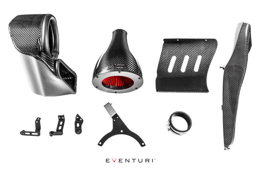 Audi B9 RS RS4 Black Carbon intake with secondary duct